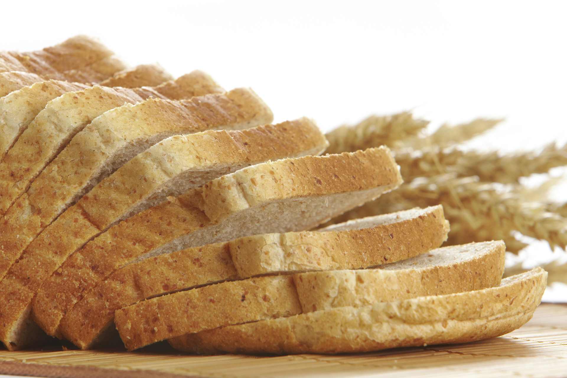 Slices of supermarket bread representing products tested for glyphosate residues in New Zealand